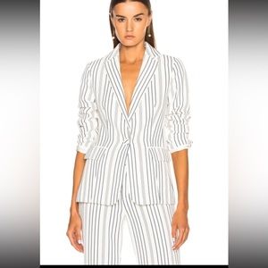 Frame True Strip One-Button Blazer